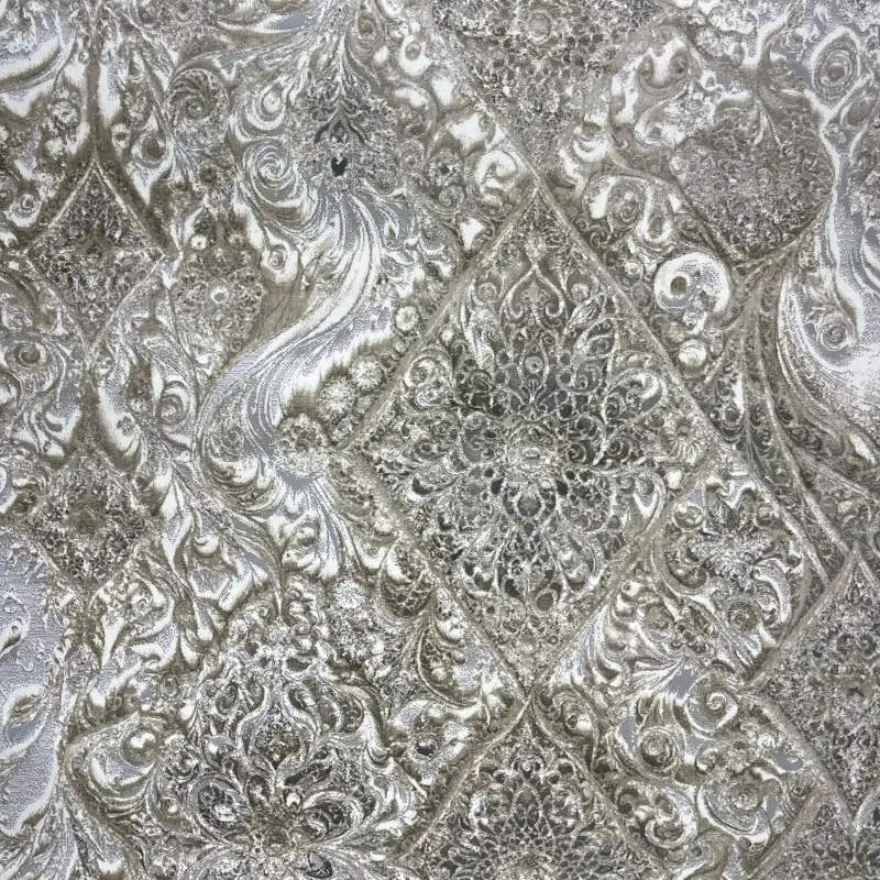سجاد نيو بوهيمي تركي كاشان ثري دي 8555A رصاصي مقاس 300*400
