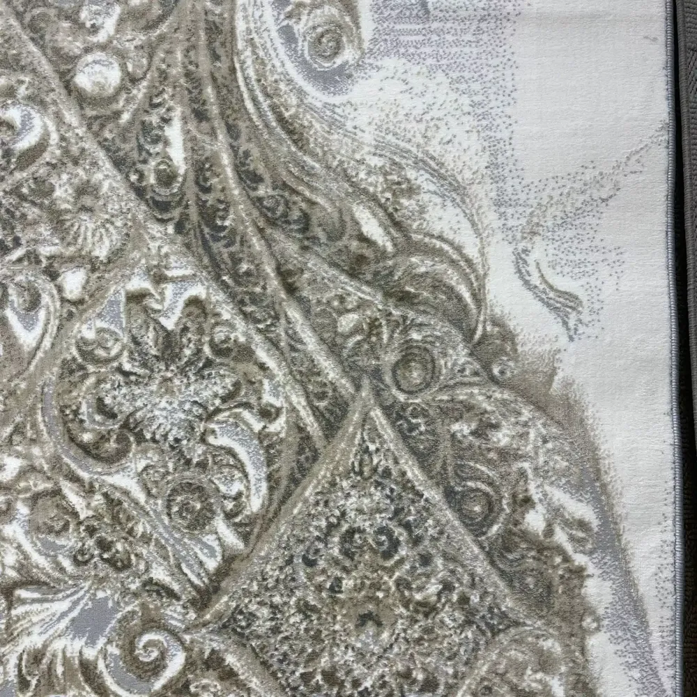 سجاد نيو بوهيمي تركي كاشان ثري دي 8555A رصاصي مقاس 300*400