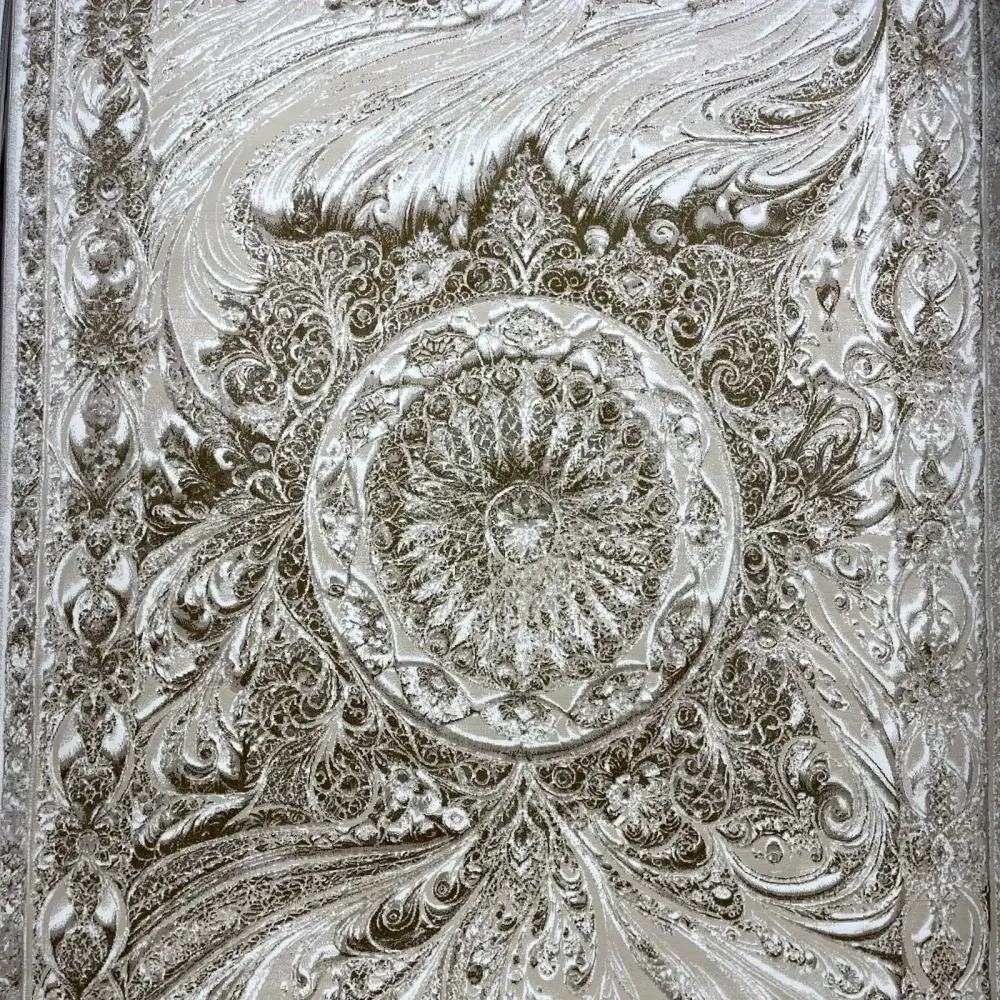 سجاد نيو بوهيمي تركي كاشان ثري دي 8556A بيج مقاس 300*400