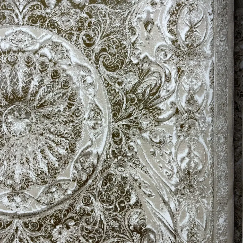 سجاد نيو بوهيمي تركي كاشان ثري دي 8556A بيج مقاس 300*400