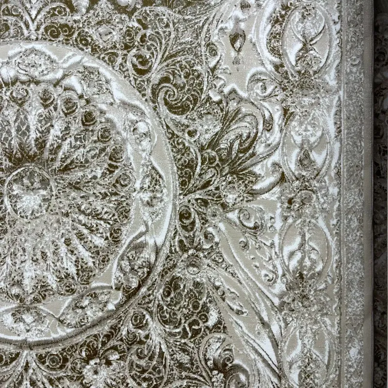 سجاد نيو بوهيمي تركي كاشان ثري دي 8556A بيج مقاس 300*400