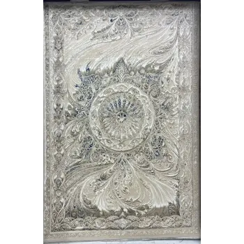 سجاد نيو بوهيمي تركي كاشان ثري دي 8556A سماوي مقاس 80*150