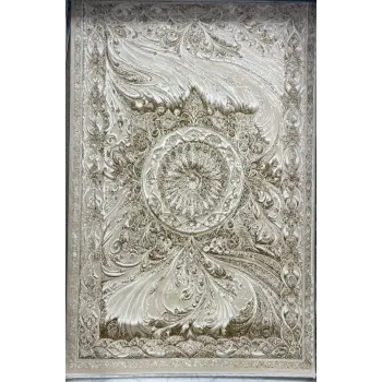 سجاد نيو بوهيمي تركي كاشان ثري دي 8556A كريم مقاس 300*400