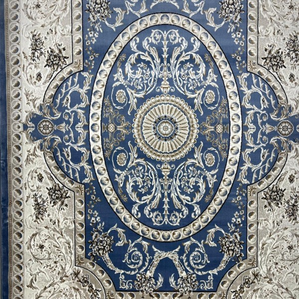 سجاد تركي تبريز كلاسيك سميك 43450F سماوي مقاس 150*230
