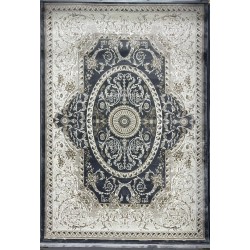 سجاد تركي تبريز كلاسيك سميك 43450F رصاصي مقاس 50*80