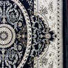 سجاد تركي تبريز كلاسيك سميك 43450F كحلي مقاس 500*700