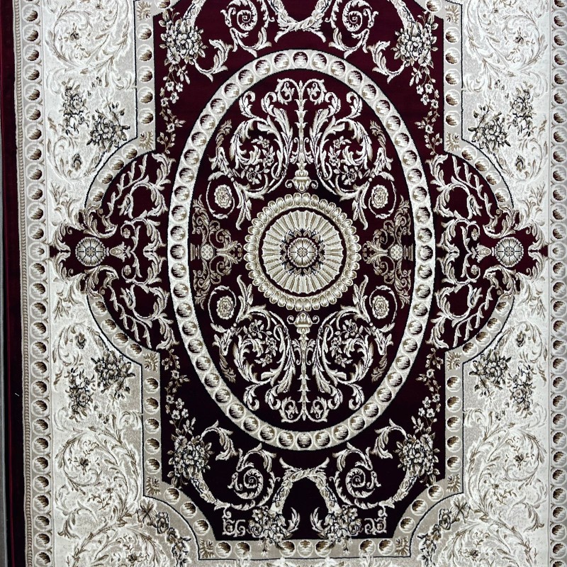 سجاد تركي تبريز كلاسيك سميك 43450F احمر مقاس 500*500