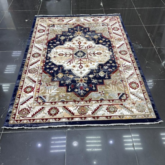 سجاد تركي بوهيمي DG559A كحلي مقاس 150*220