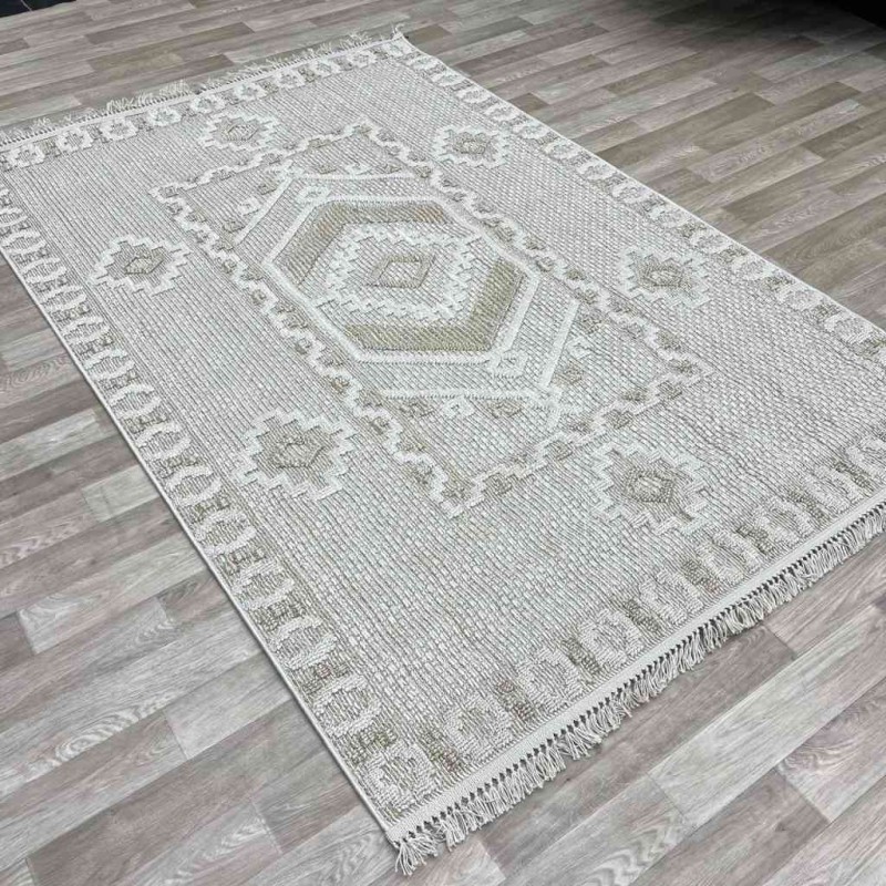 سجاد خيش ركان تركي NF54A كريم بيج مقاس 80*200