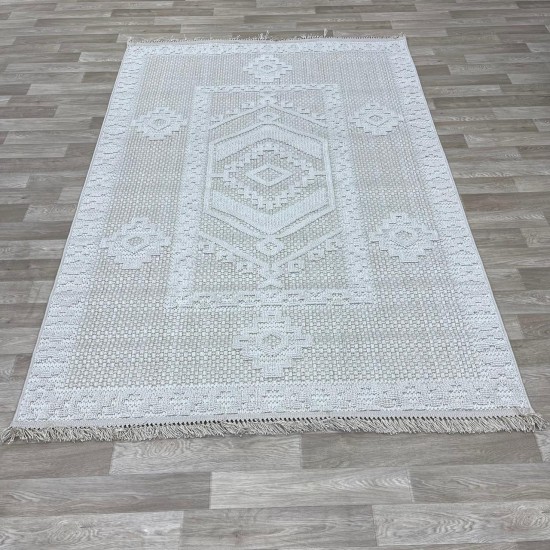 سجاد خيش ركان تركي NF54A كريم كريم مقاس 250*350