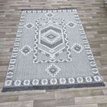 طقم ماجد اربع سجاد خيش رصاصي  150*220+120*170+80*200+80*100