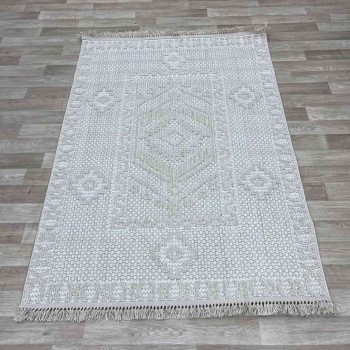 سجاد خيش ركان تركي NF54A بيج بيج مقاس 100*200