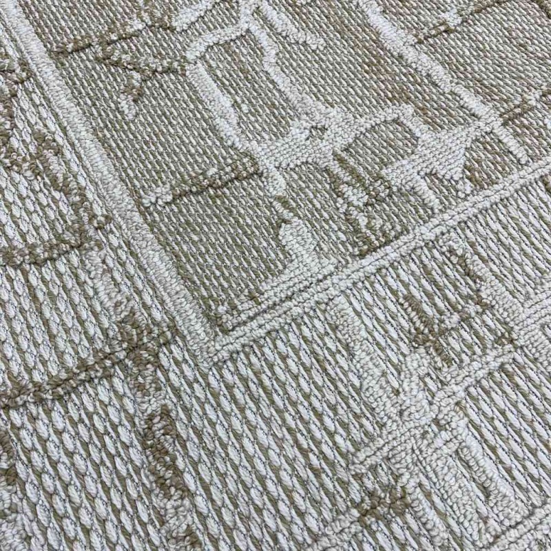 سجاد خيش ركان تركي NF72A كريم بيج مقاس 300*400
