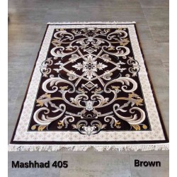 سجاد تركي فرنسي ملكي مشهد 405 بني مقاس 100*400