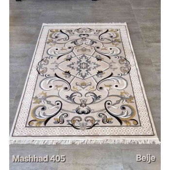 سجاد تركي فرنسي ملكي مشهد 405 بيج مقاس 300*500