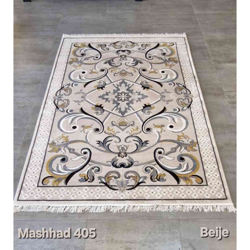 سجاد تركي فرنسي ملكي مشهد 405 بيج مقاس 300*400