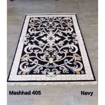 سجاد تركي فرنسي ملكي مشهد 405 كحلي مقاس 300*500