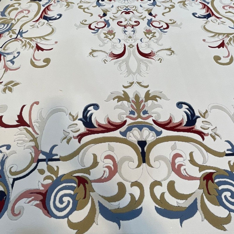 سجاد امور تركي N0453A ابيض مقاس 250*350 - سجاد تركي كلاسيك