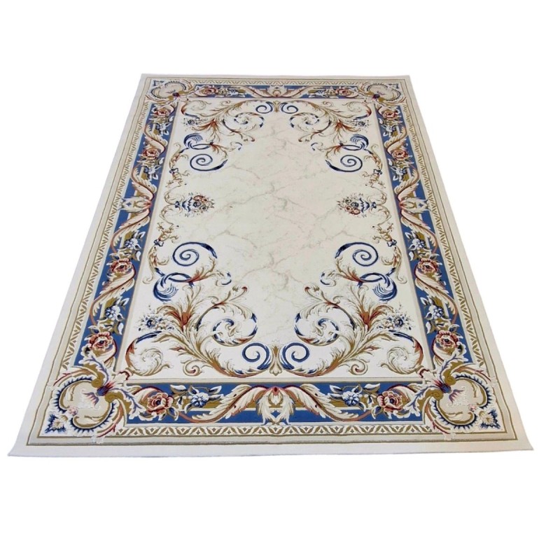 سجاد امور تركي F0810A سماوي مقاس 50*80 - سجاد تركي كلاسيك