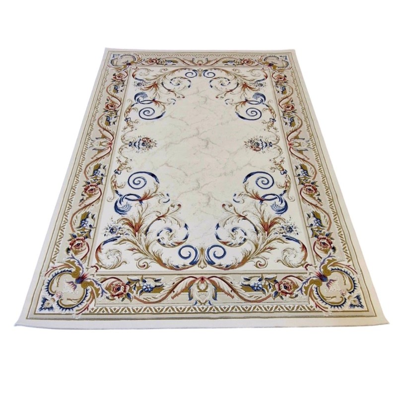 سجاد امور تركي F0810A كريم مقاس 50*80 - سجاد تركي كلاسيك