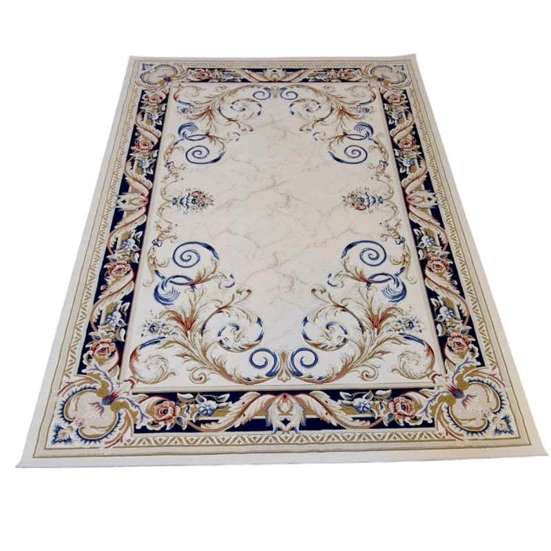 سجاد امور تركي F0810A كحلي مقاس 50*80 - سجاد تركي كلاسيك