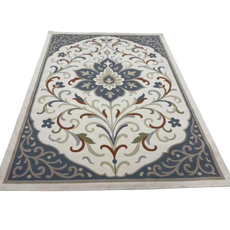 سجاد المصممين انقرة تركي 9959B سماوي مقاس 150*220 - سجاد فرنسي شرقي