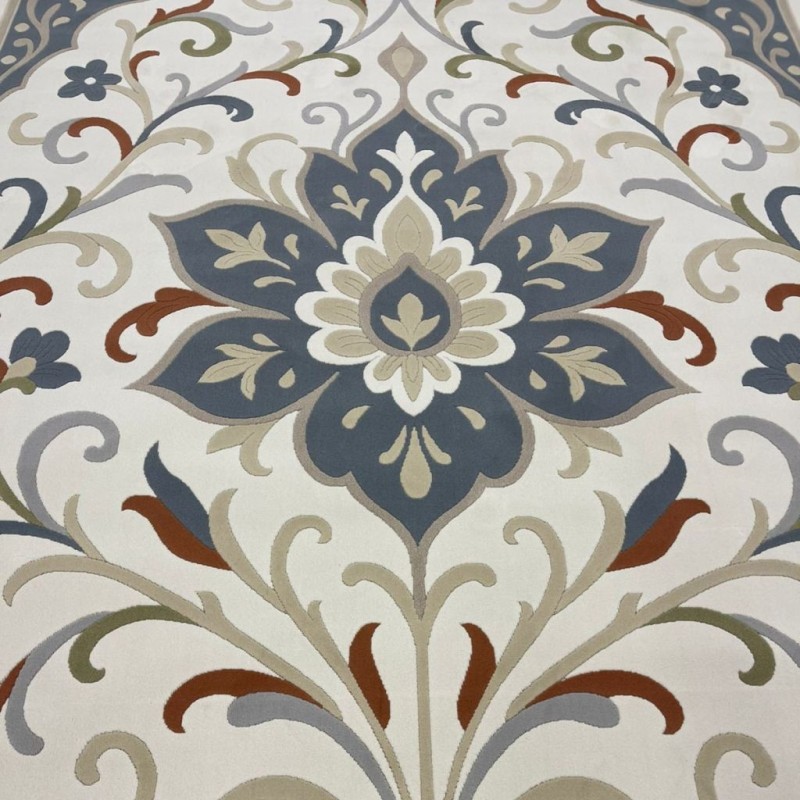 سجاد المصممين انقرة تركي 9959B سماوي مقاس 150*220 - سجاد فرنسي شرقي