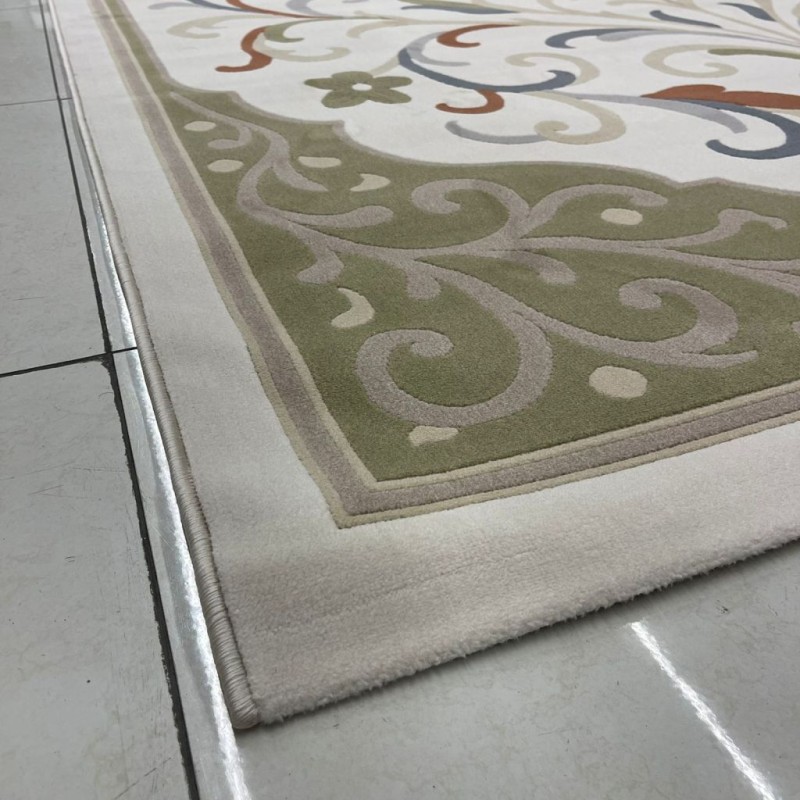 سجاد المصممين انقرة تركي 9959B اخضر مقاس 50*80 - سجاد فرنسي شرقي