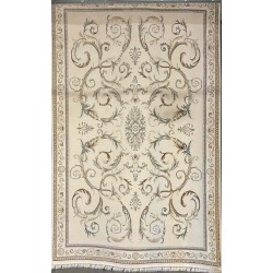 سجاد تركي ديفان 39465A كريم رصاصي مقاس 400*600