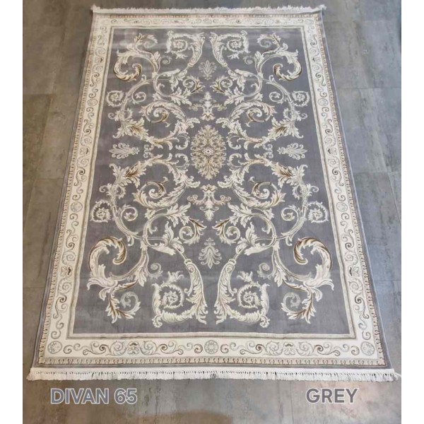 سجاد تركي ديفان 39465A رصاصي مقاس 150*230