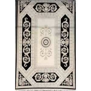 سجاد تركي ديفان 40970A اسود مقاس 250*350