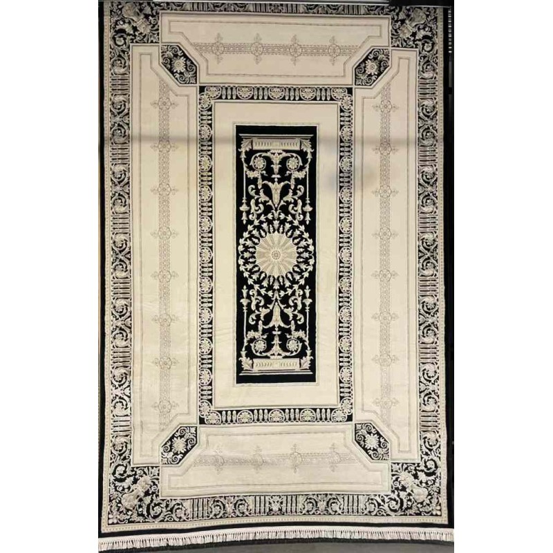 سجاد تركي ديفان 40989A اسود مقاس 80*150