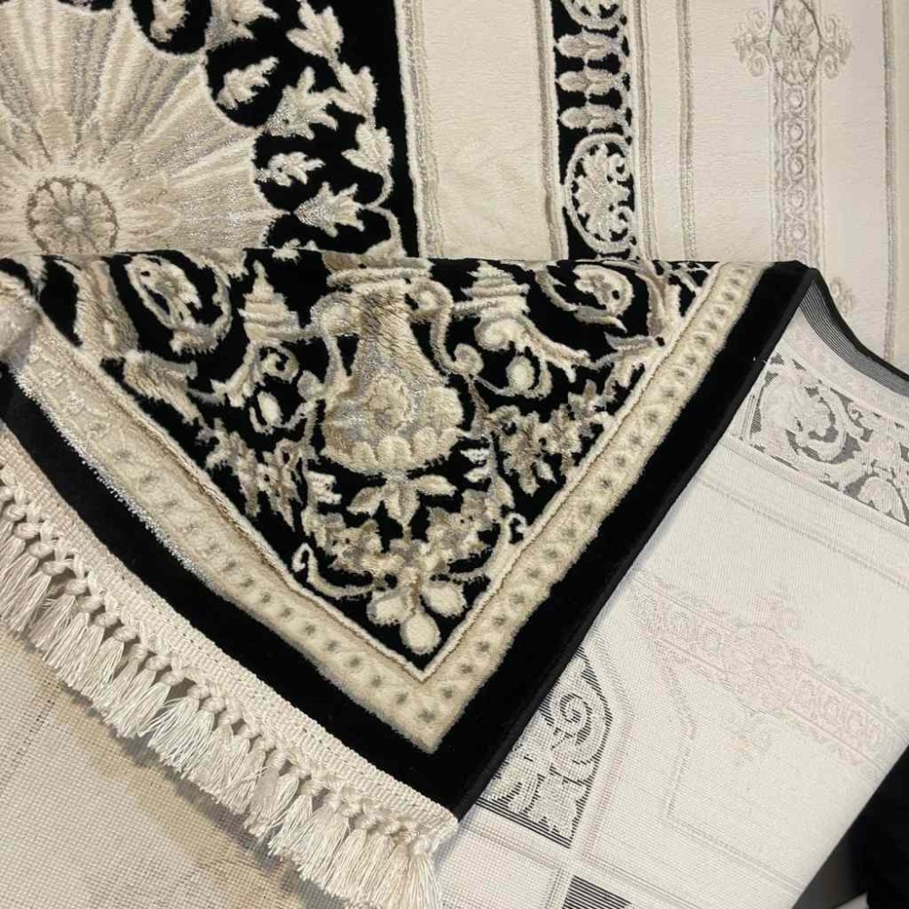 سجاد تركي ديفان 40989A اسود مقاس 300*500