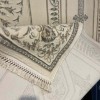 سجاد تركي ديفان 40989A كريم رصاصي مقاس 300*400