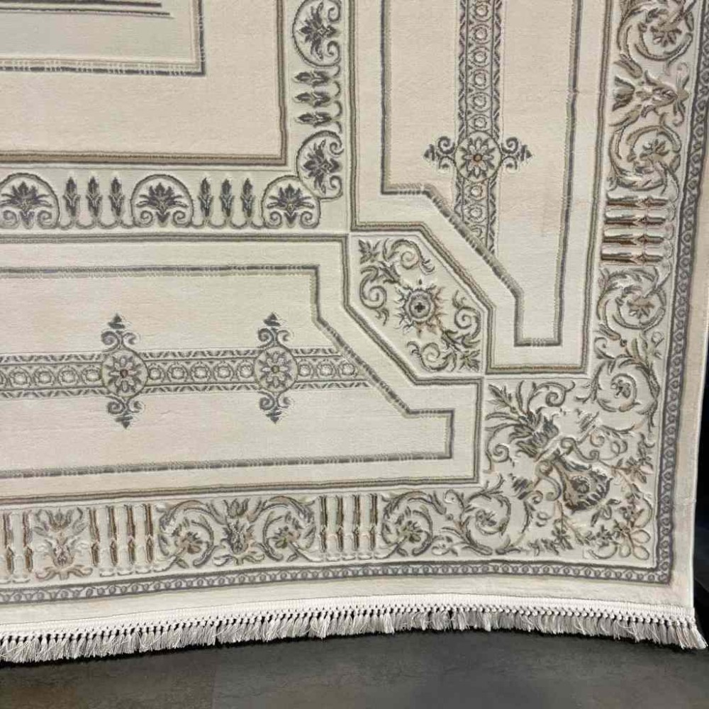 سجاد تركي ديفان 40989A كريم رصاصي مقاس 400*500 سجاد تركي ديفان 40989A كريم رصاصي مقاس 400*500