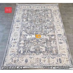 سجاد تركي بوهيمي دريم 47 رصاصي كريم مقاس 400*500