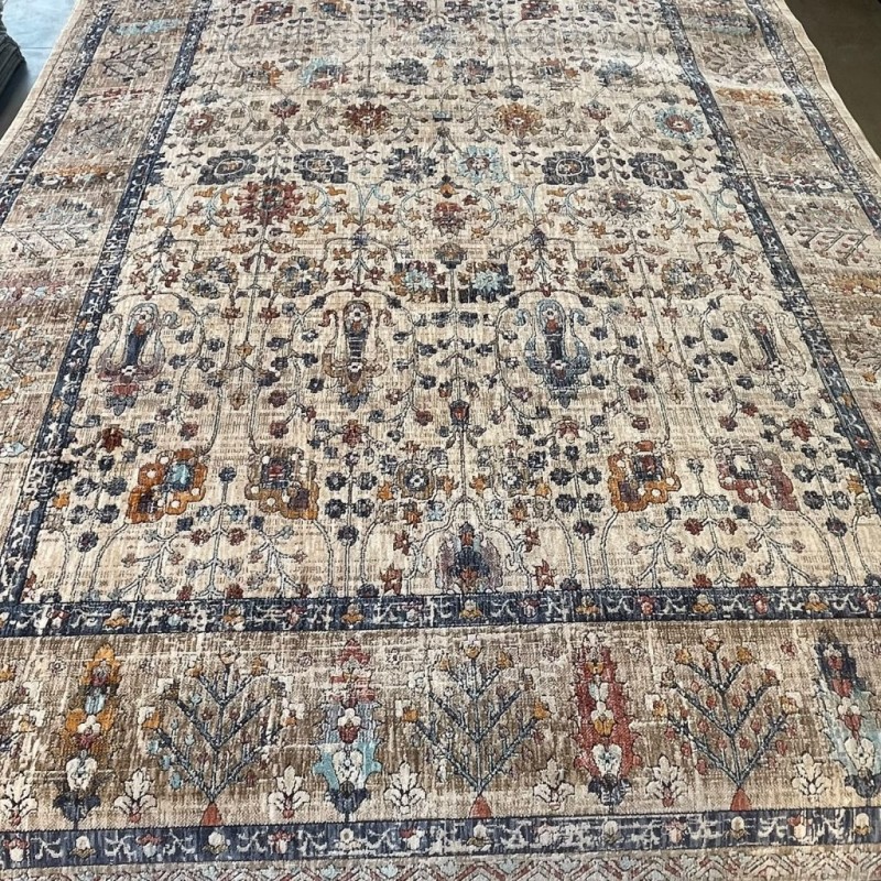 سجاد بوهيمي تركي امبيرا KP77A كريم احمر مقاس 100*300