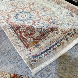 سجاد بوهيمي تركي امبيرا KP82C كريم احمر مقاس 300*400