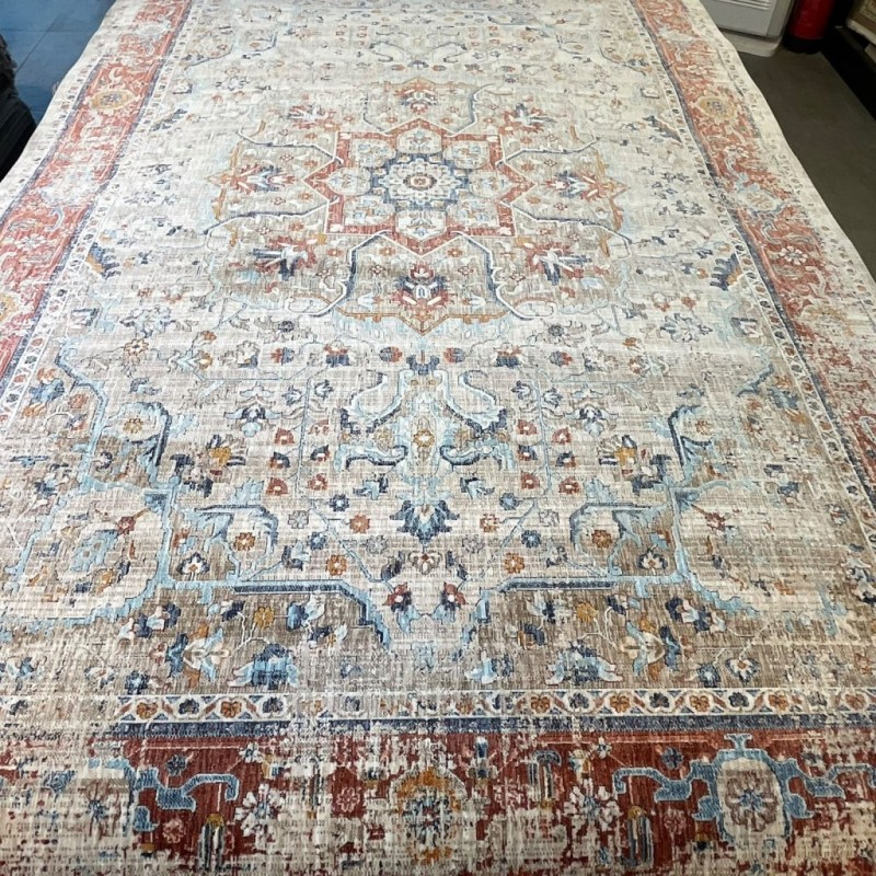سجاد بوهيمي تركي امبيرا KP82C كريم احمر مقاس 200*300