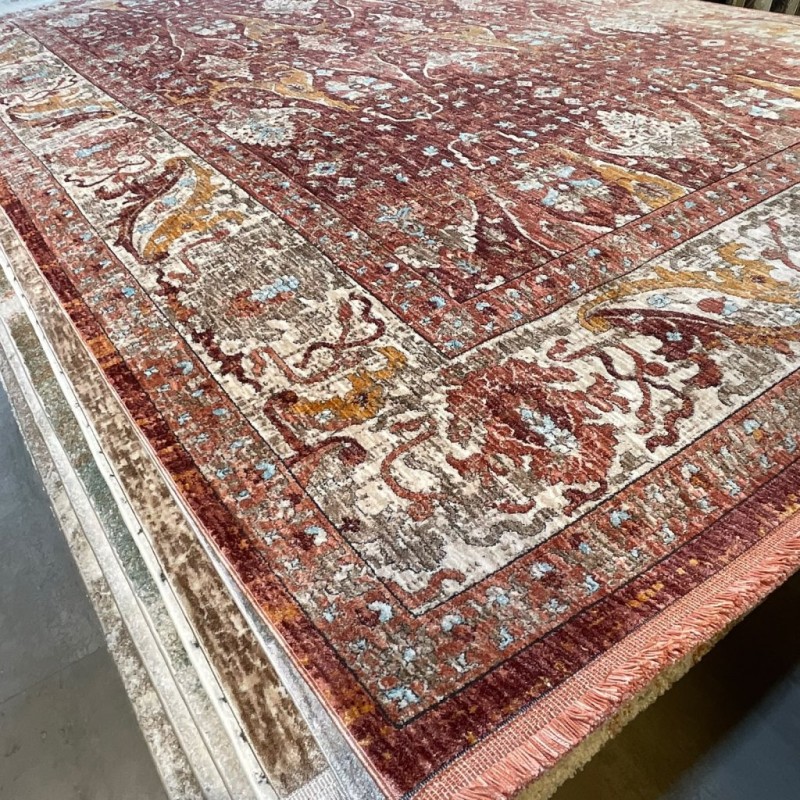 سجاد بوهيمي تركي امبيرا KP94D احمر كريم مقاس 80*150 سجاد بوهيمي تركي امبيرا KP94D احمر كريم مقاس 80*150 - سجاد بوهيمي