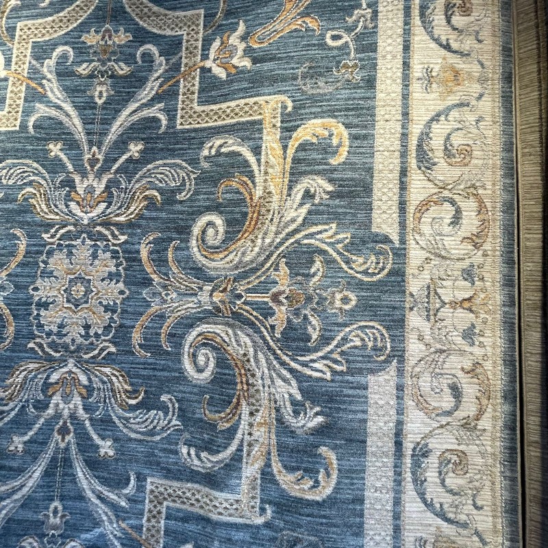 سجاد بوهيمي تركي فالنسيا 41664A سماوي مقاس 50*80