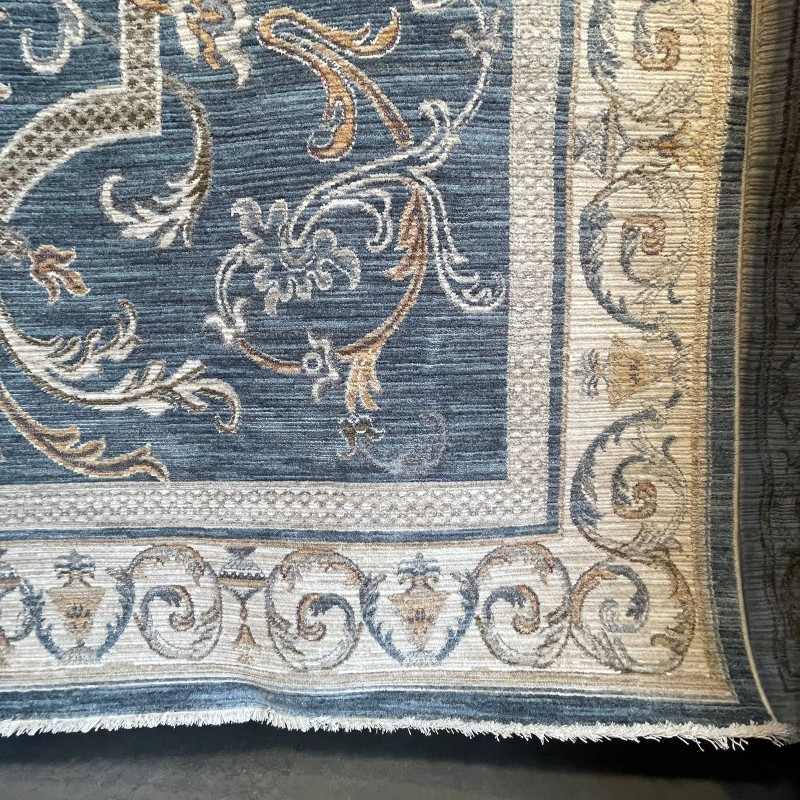 سجاد بوهيمي تركي فالنسيا 41664A سماوي مقاس 50*80