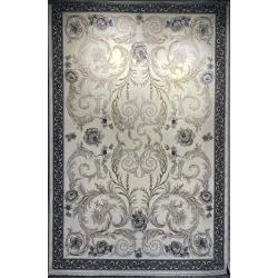 سجاد تركي جود نقش فرنسي 42001A كريم دائري مقاس  200*200