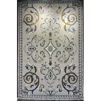 سجاد تركي جود نقش فرنسي 39207A رصاصي فاتح مقاس  400*600