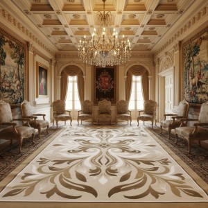 سجاد المصممين لارا تركي 42762A بيج مقاس 300*400