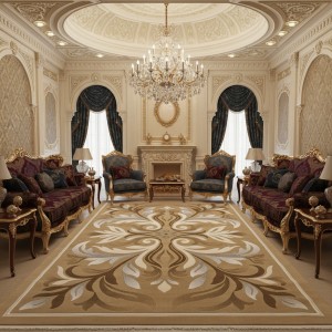 سجاد المصممين لارا تركي 42762A بيج بني مقاس 50*80