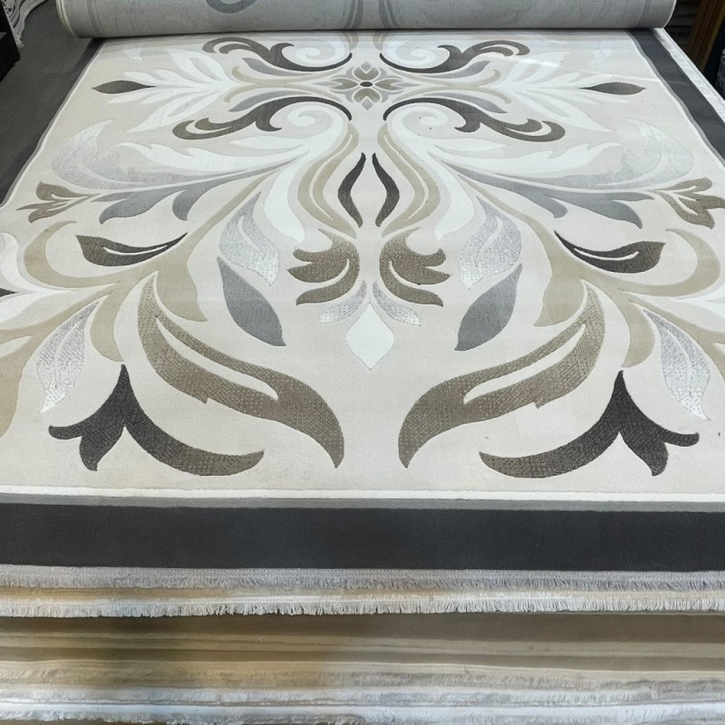 سجاد المصممين لارا تركي 42762A كريم اسود مقاس 250*350 سجاد المصممين لارا تركي 42762A كريم اسود مقاس 250*350