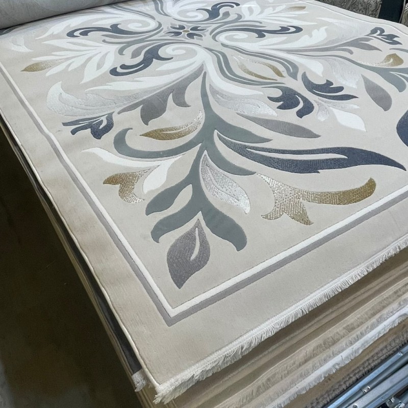 سجاد المصممين لارا تركي 42762A كريم سماوي مقاس 80*150 سجاد المصممين لارا تركي 42762A كريم سماوي مقاس 80*150