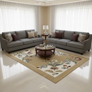 سجاد المصممين مايسترو تركي OL424A بيج غامق مقاس 50*80