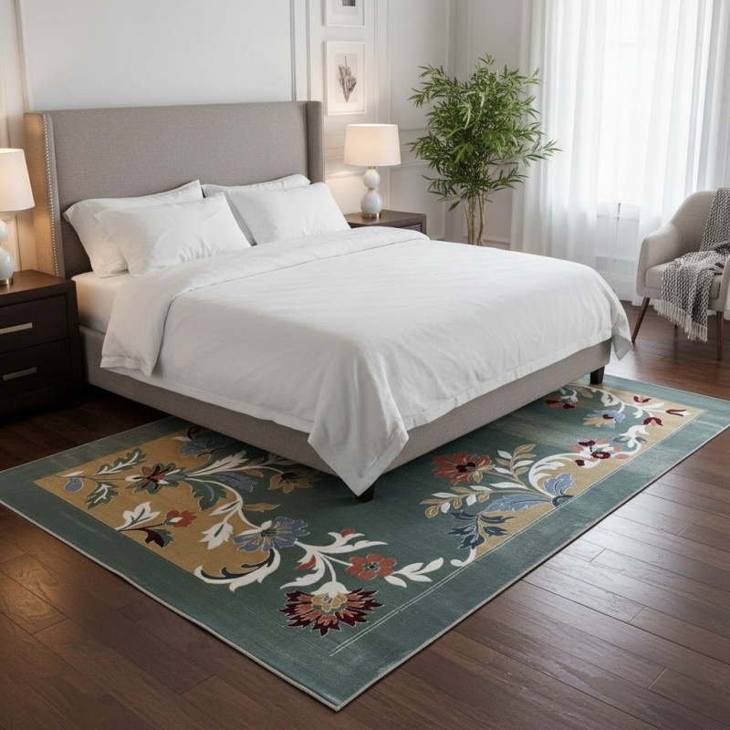 سجاد المصممين مايسترو تركي OL424A اخضر مقاس 50*80